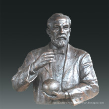 Large Figure Statue Chemist Louis Pasteur Bronze Sculpture Tpls-081